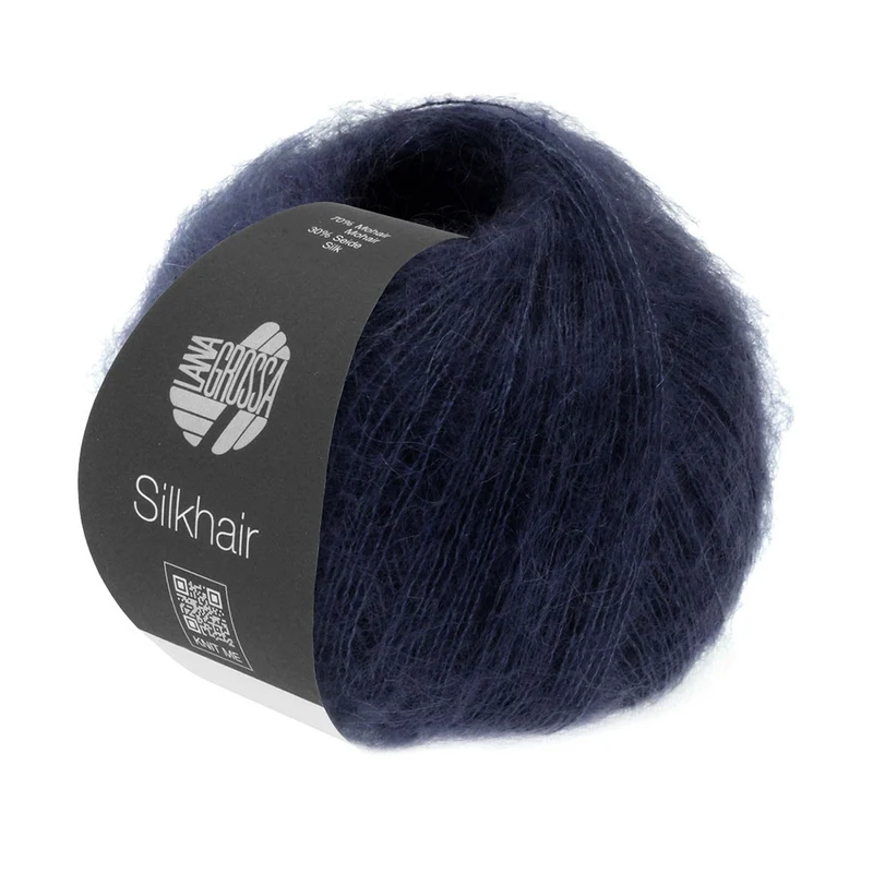 Lana Grossa Silkhair 027 Nachtblauw