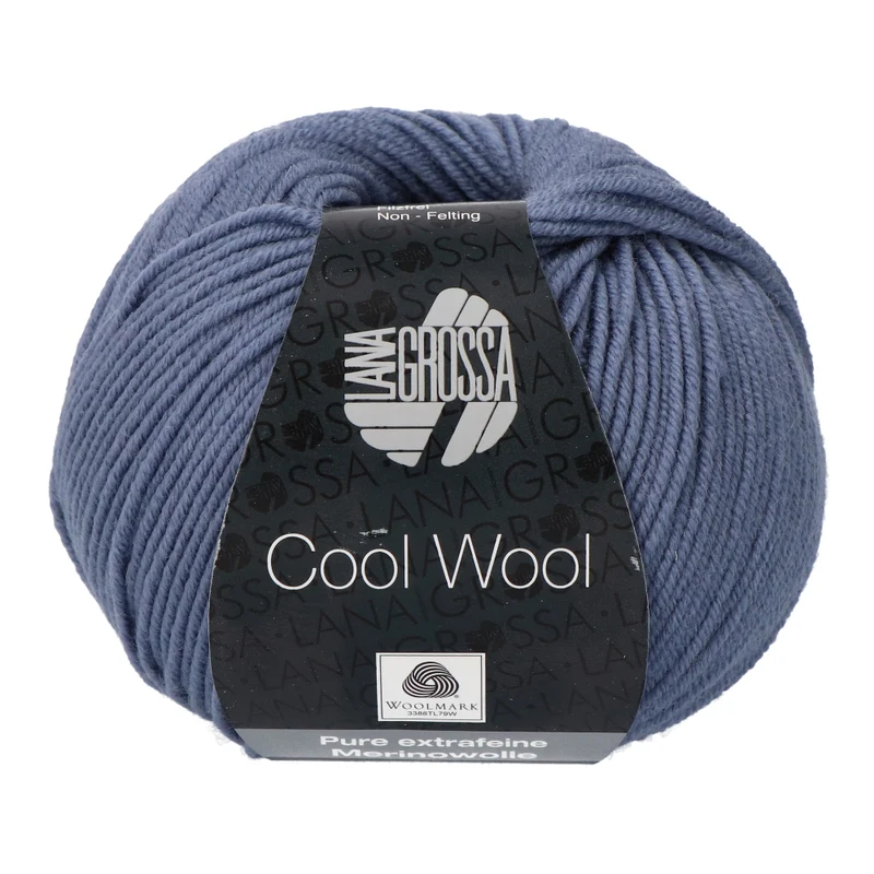 Lana Grossa Cool Wool 2037 Grijsblauw