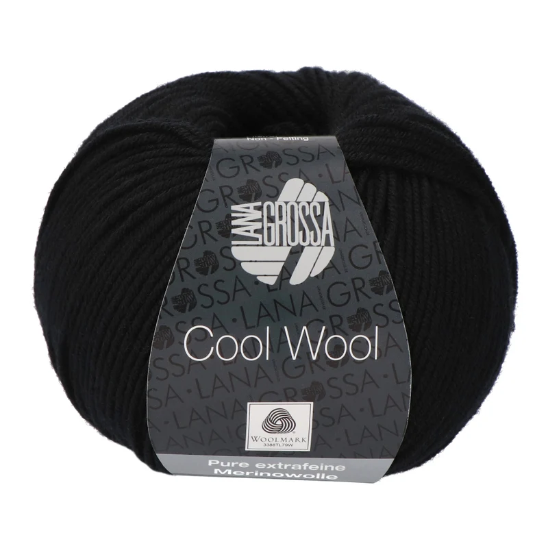 Lana Grossa Cool Wool 433 Zwart