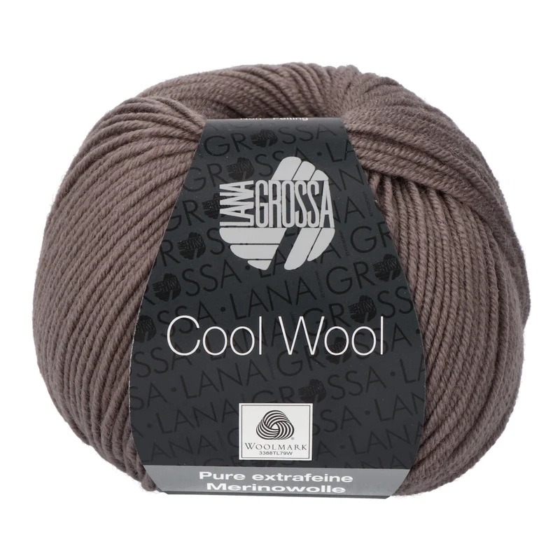 Lana Grossa Cool Wool 558 Grijsbruin