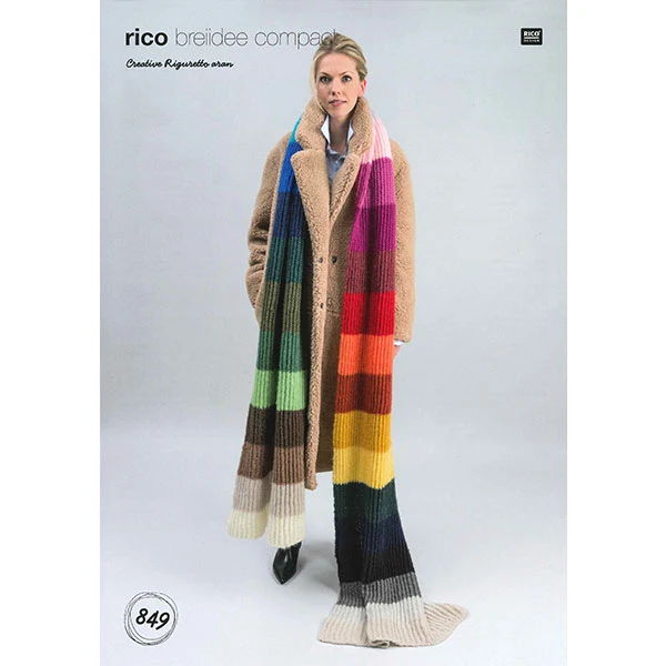 Rico Strickidee Compact No. 849 Creative Riguretto Aran Schal