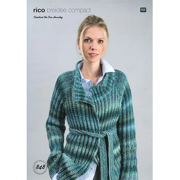 Rico Strickidee Compact No. 848 Creative Ito Iro Chunky Strickjacke