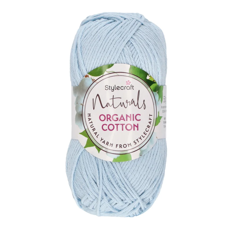 Stylecraft Naturals - Organic Cotton DK 7195 Faded Denim