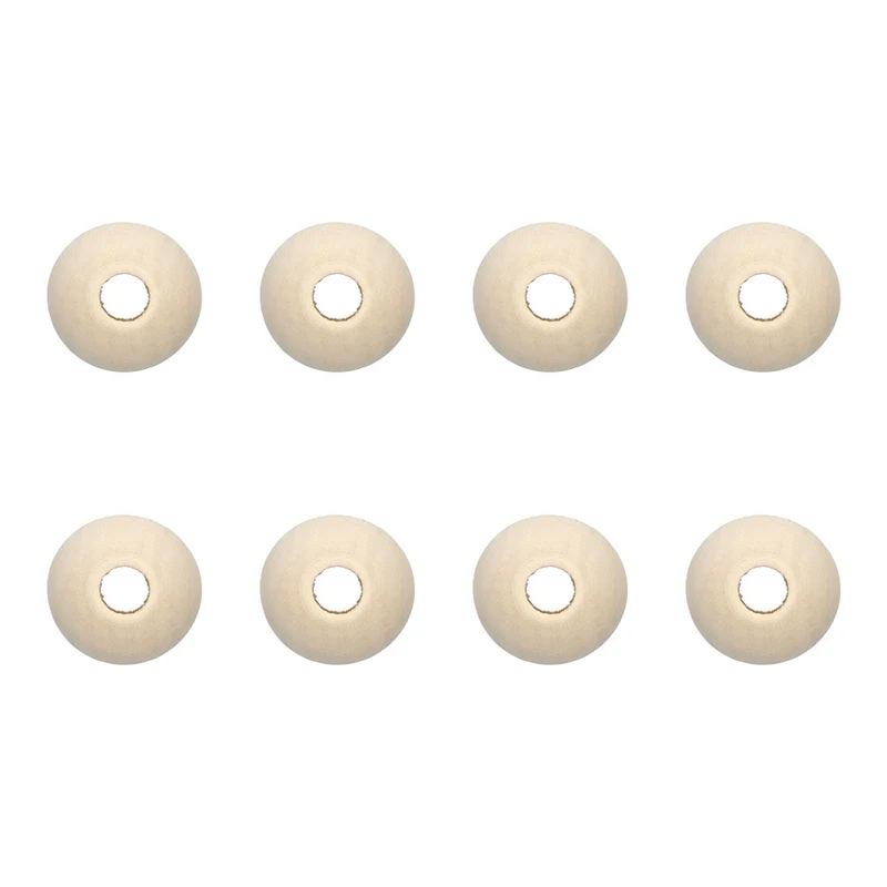 Rico Macramé Houten Kralen 25mm - 8 stuks