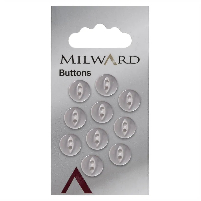 Milward Parelmoer Knoop Lichtroze 10mm (10 stuks)