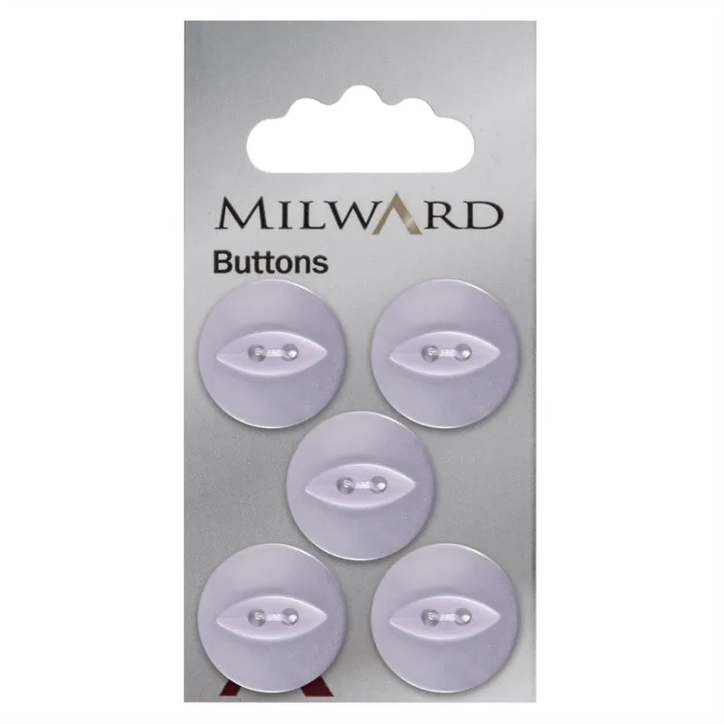 Milward Parelmoer Knoop Paars 19mm (5 stuks)