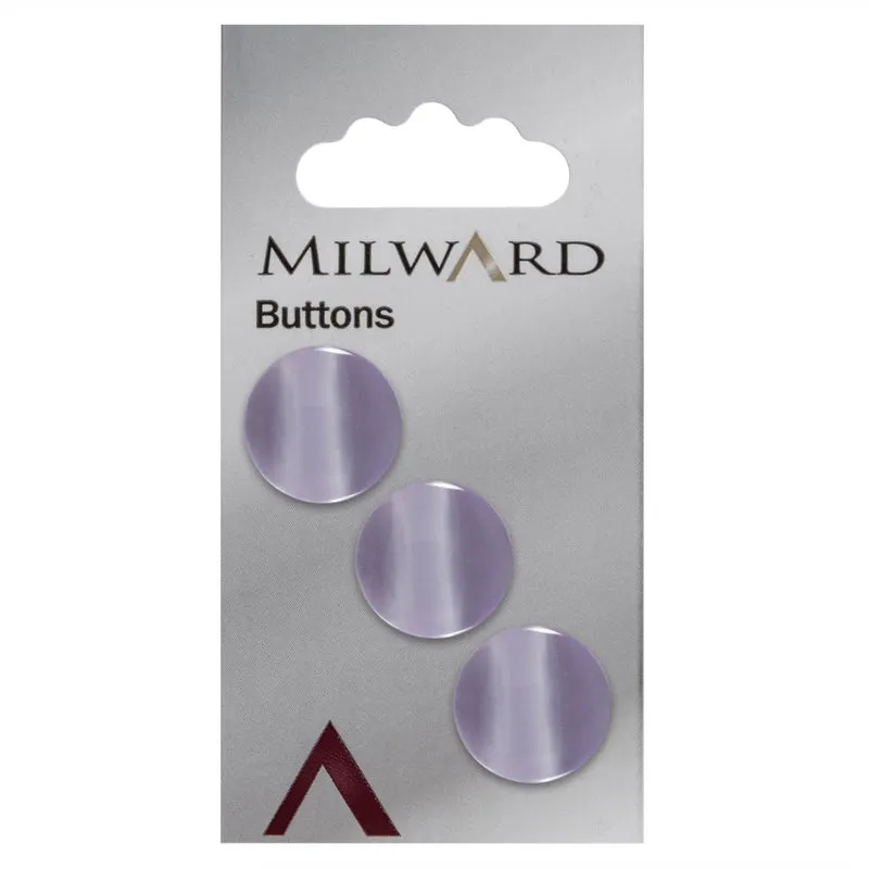 Milward Glanzende Knoop Lila 16mm (3 stuks)