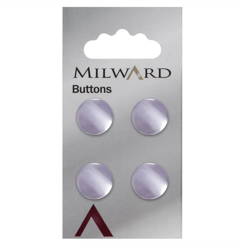 Milward Glanzende Knoop Lila 15mm (4 stuks)