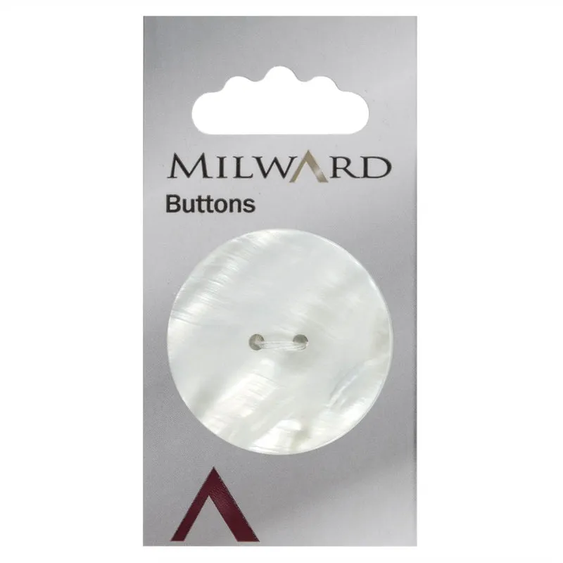 Milward Knoop Parelmoer met Reliëf 38mm (1 stuk)