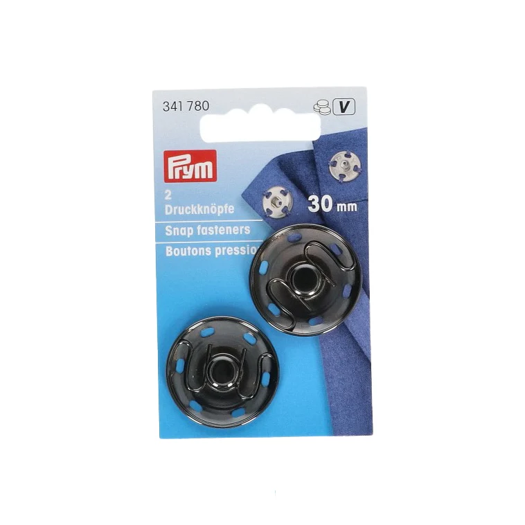 Prym Aannaaidrukknoop Geschutbrons 30mm (2 stuks)