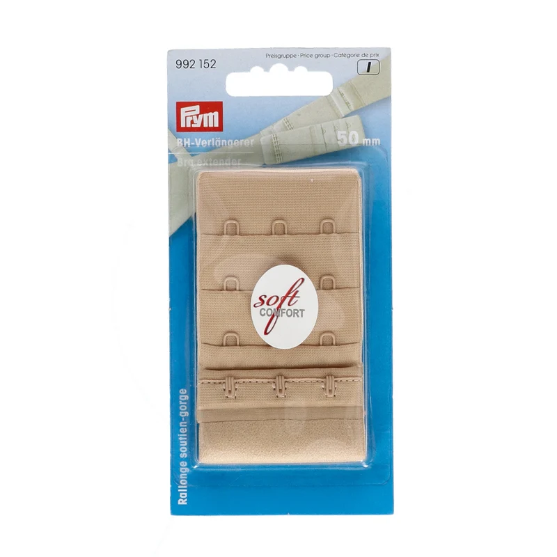 Prym BH-verlengstuk 50 mm 3 x 3 Haken Nude