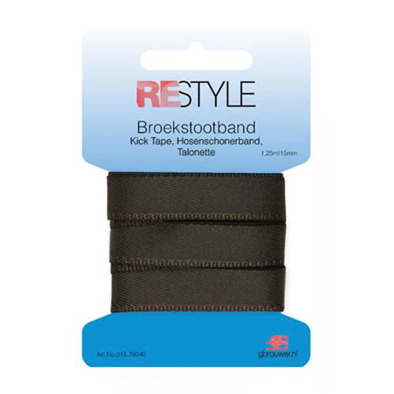 Restyle Broekstootband 15 mm x 1,25 meter 960 Donkerbruin
