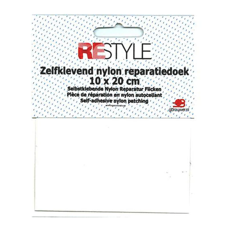 Restyle Reparatiedoek Nylon 10 cm x 20 cm Zelfklevend 009 Wit