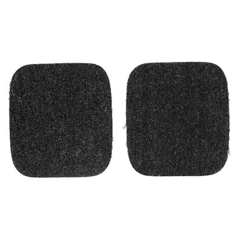 Restyle Kniestukken Jeans 10 cm x 9 cm Opstrijkbaar 000 Zwart