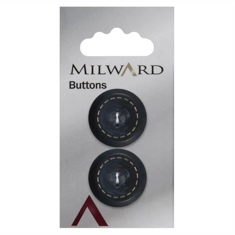 Milward Knoop met Werkje Blauw 22mm (2 stuks)
