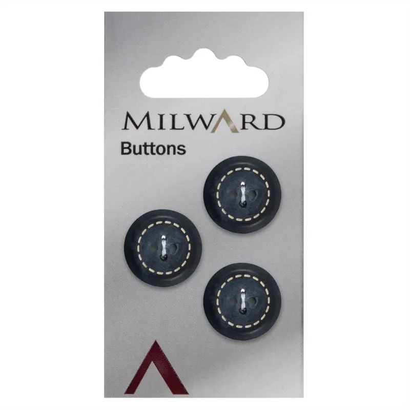 Milward Knoop met Werkje Blauw 17mm (3 stuks)