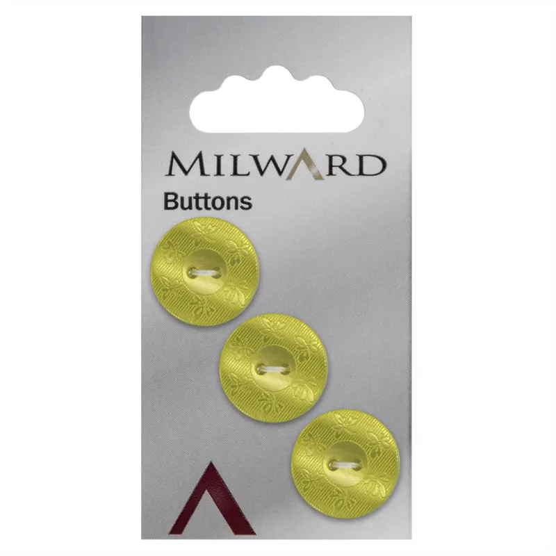 Milward Knoop met Werkje Geel/Groen 17mm (3 stuks)