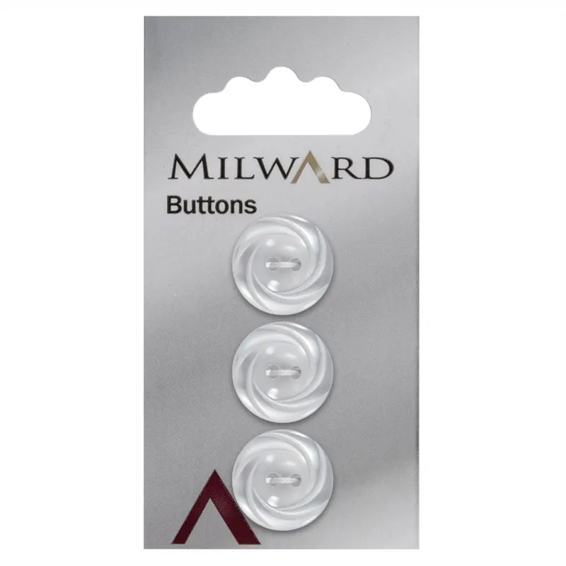 Milward Knoop met Werkje Wit 17mm (3 stuks)