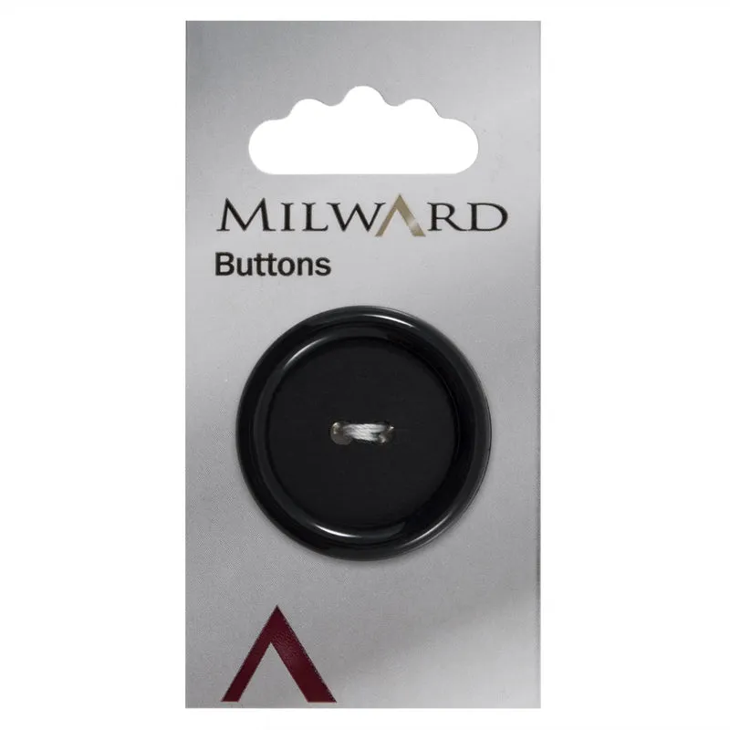Milward Knoop Zwart Mat 34mm (1 stuks)