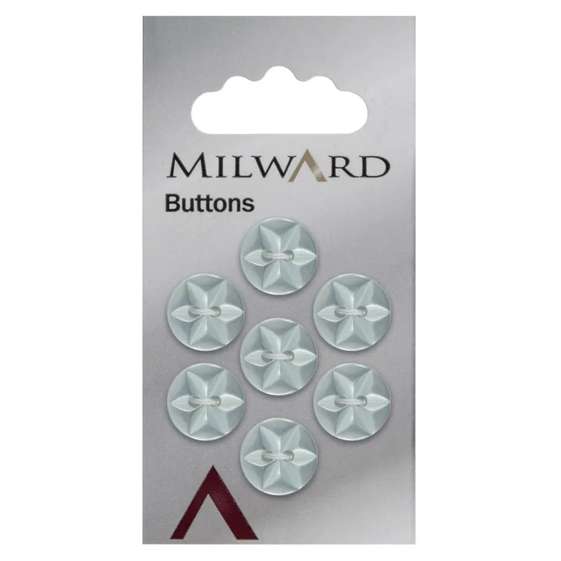 Milward Knoop Ster Lichtgroen 12mm (7 stuks)