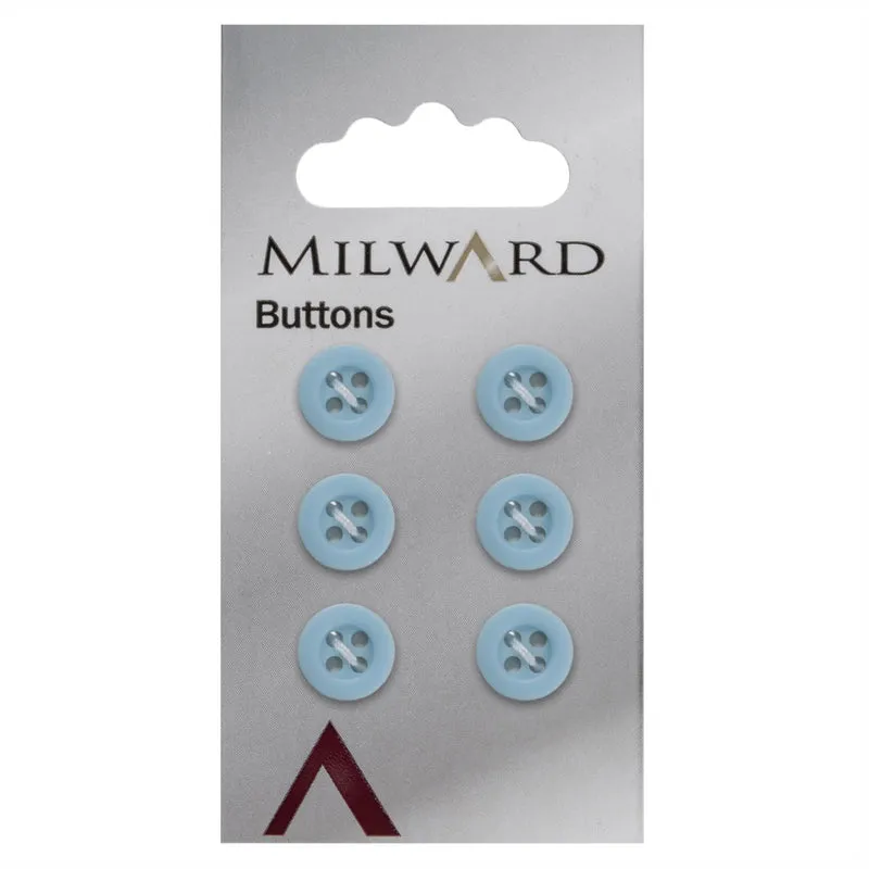 Milward Knoop Mat met Opstaande Rand Blauw 10mm (6 stuks)
