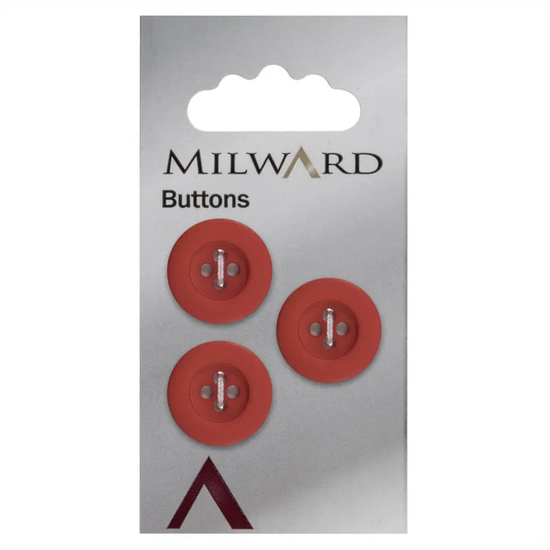 Milward Knoop Mat met Opstaande Rand Rood 17mm (3 stuks)