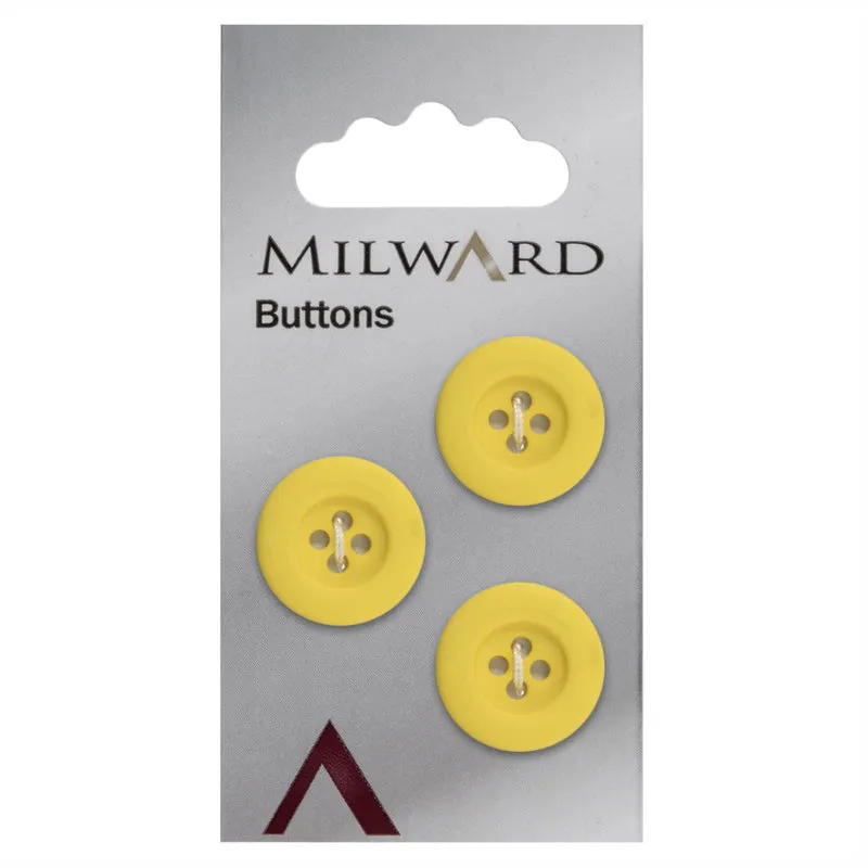 Milward Knoop Mat Geel 17mm (3 stuks)