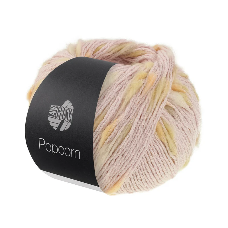 Lana Grossa Popcorn 004 Pastelroze/Zachtgeel/Lichtgrijs/Perzik