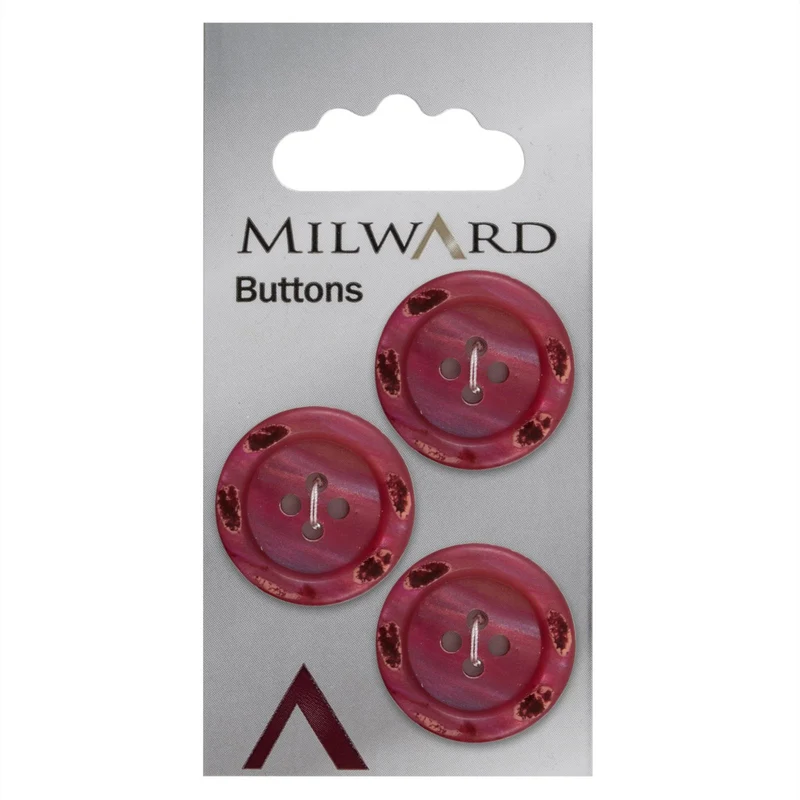 Milward Knoop met Rand Rood 22mm (3 stuks)