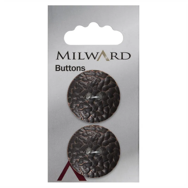 Milward Knoop Metaal Brons 25mm (2 stuks)