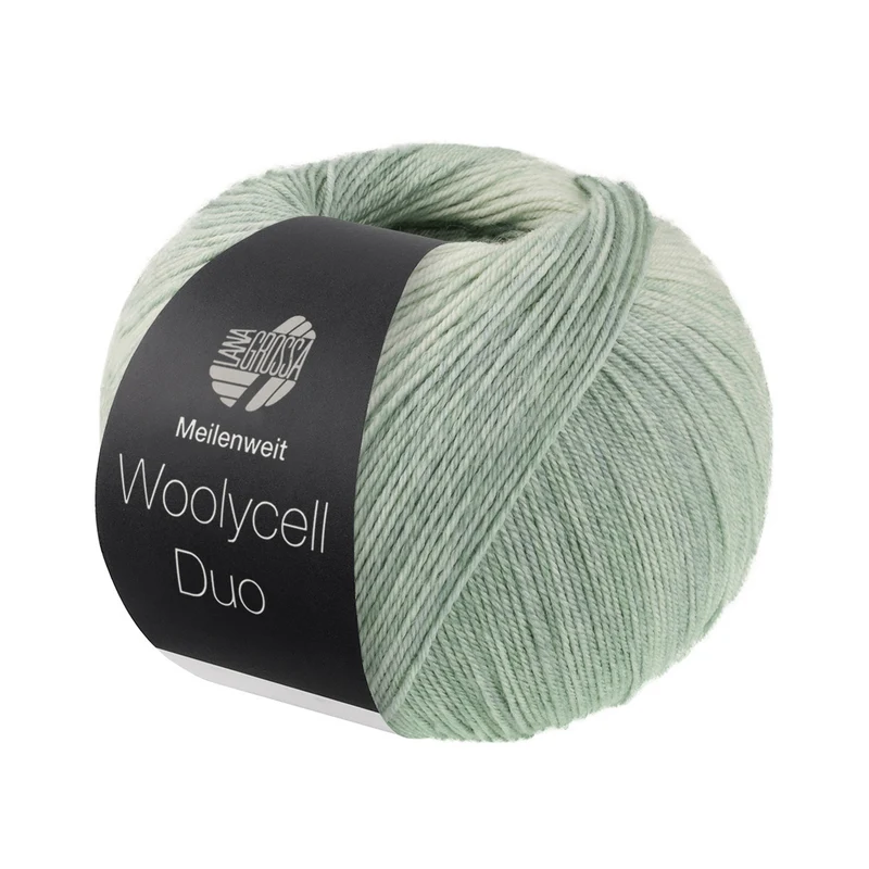 Lana Grossa Woolycell Duo 6007 Salie-/Hooi-/Pastelgroen