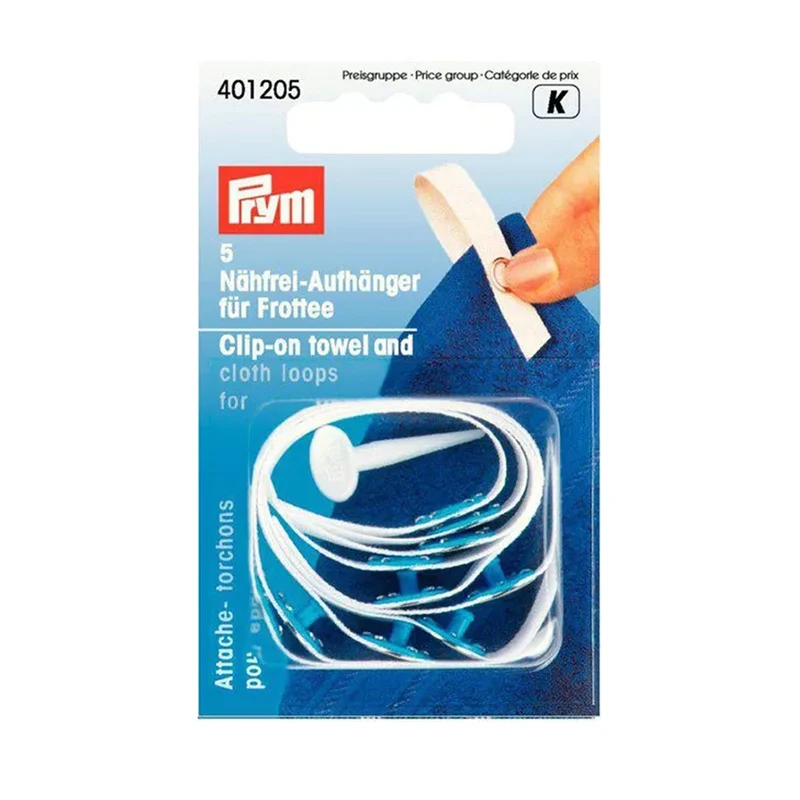 Prym Handdoeklusjes voor Handdoeken met Drukknoop voor Badstof