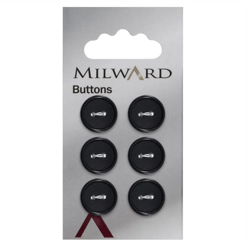 Milward Knoop Mat Donkerblauw 13mm (6 stuks)