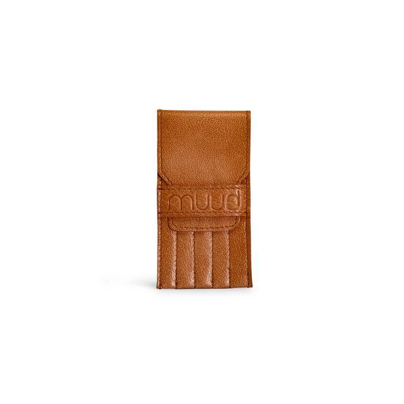 MUUD Eva Whisky - Handgemaakt leren etui voor naalden 12x6cm