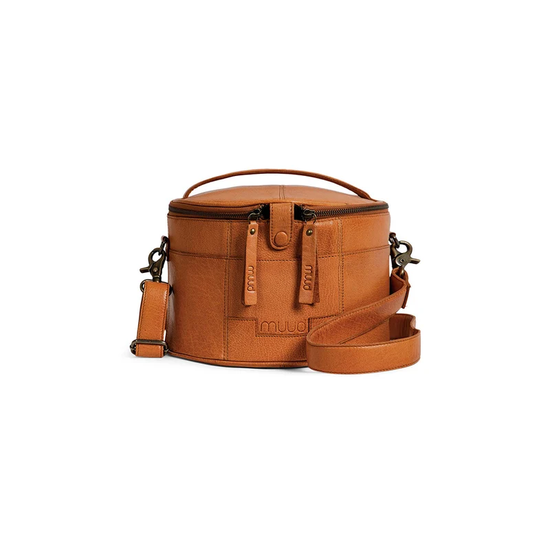MUUD Enturn Whisky - Handgemaakt leren handwerkprojectentas 15x23cm