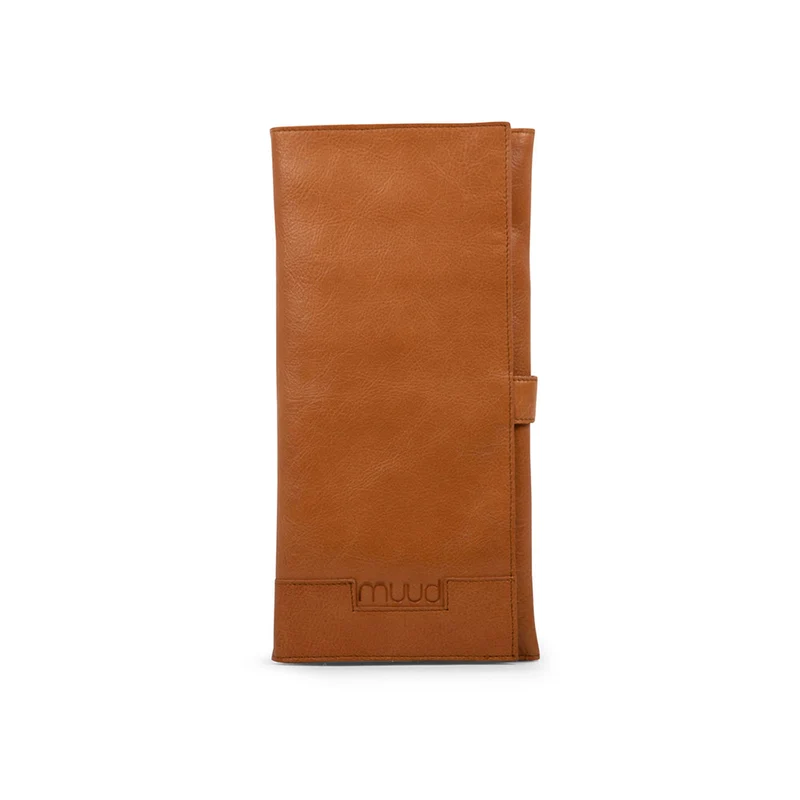 MUUD Lucy Whisky - Handgemaakt leren etui voor breinaalden 30xO43xC15cm