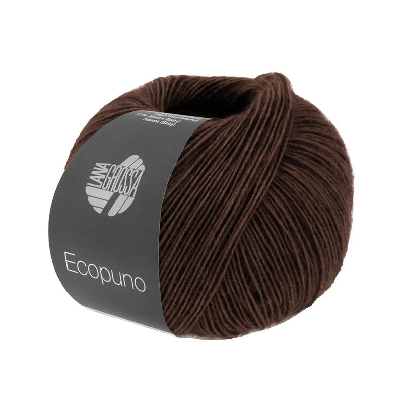 Lana Grossa Ecopuno 212 Zwart Bruin