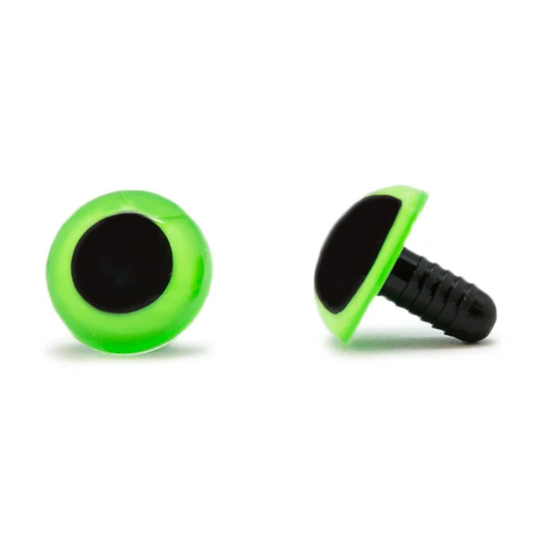 Veiligheidsogen Groen 18 mm per paar