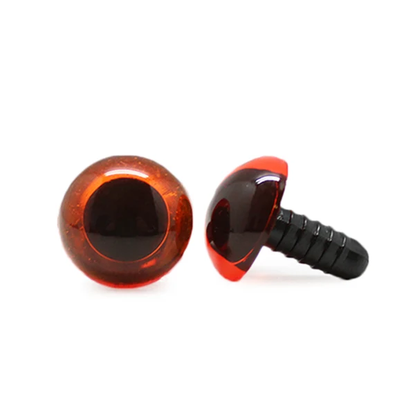 Veiligheidsogen Transparant Oranje 16mm per paar