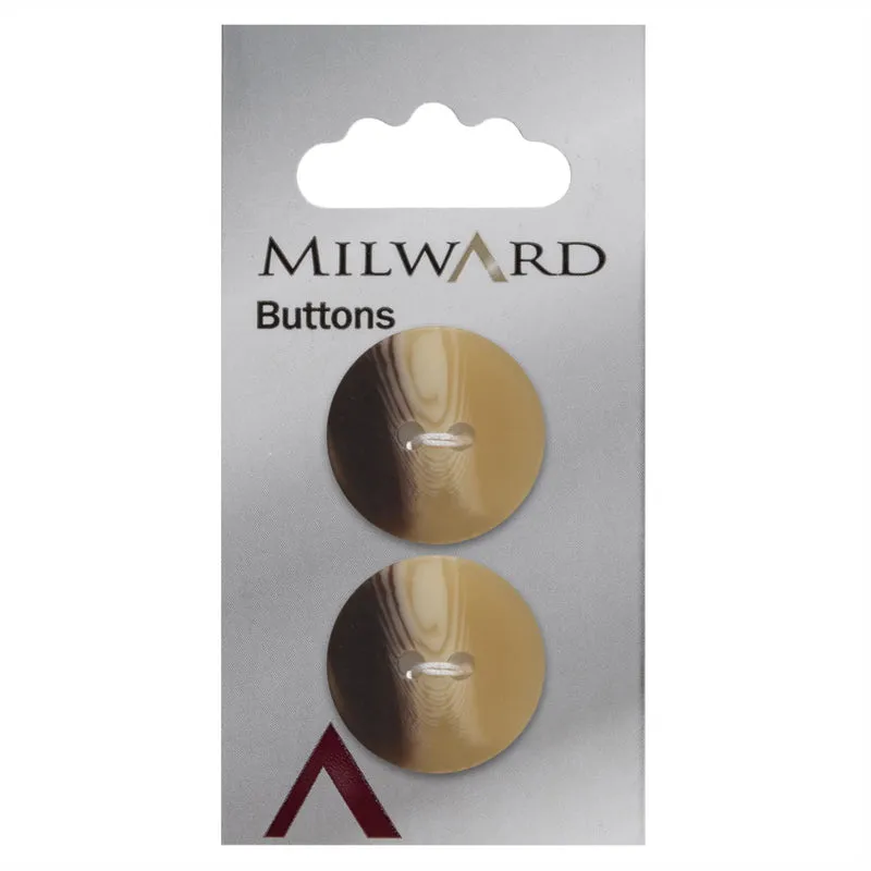 Milward Knoop Mat Bruin/Beige 22mm (2 stuks)