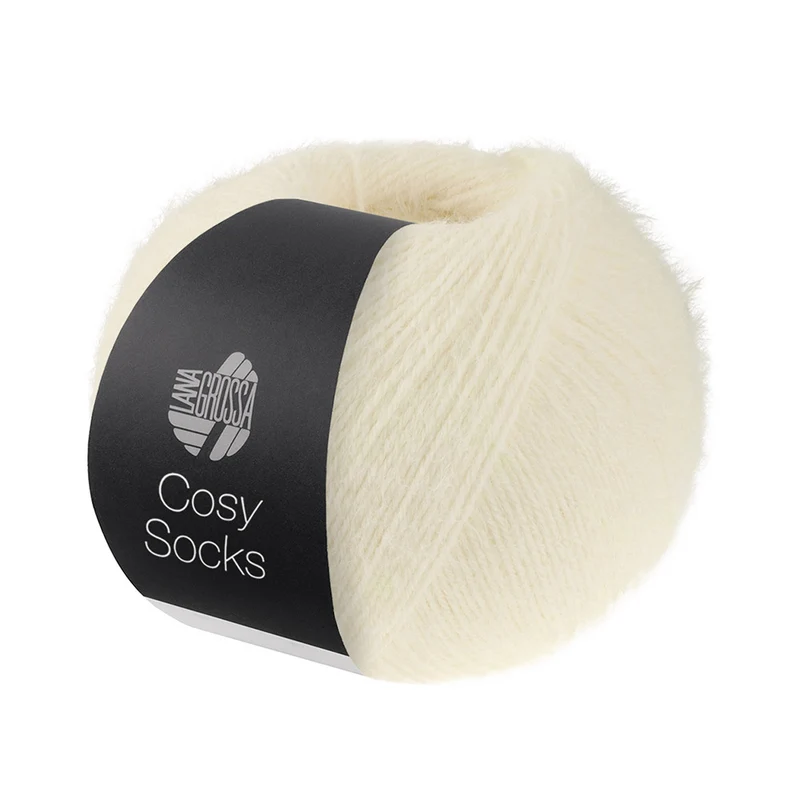 Lana Grossa Cosy Socks 0010 Wit