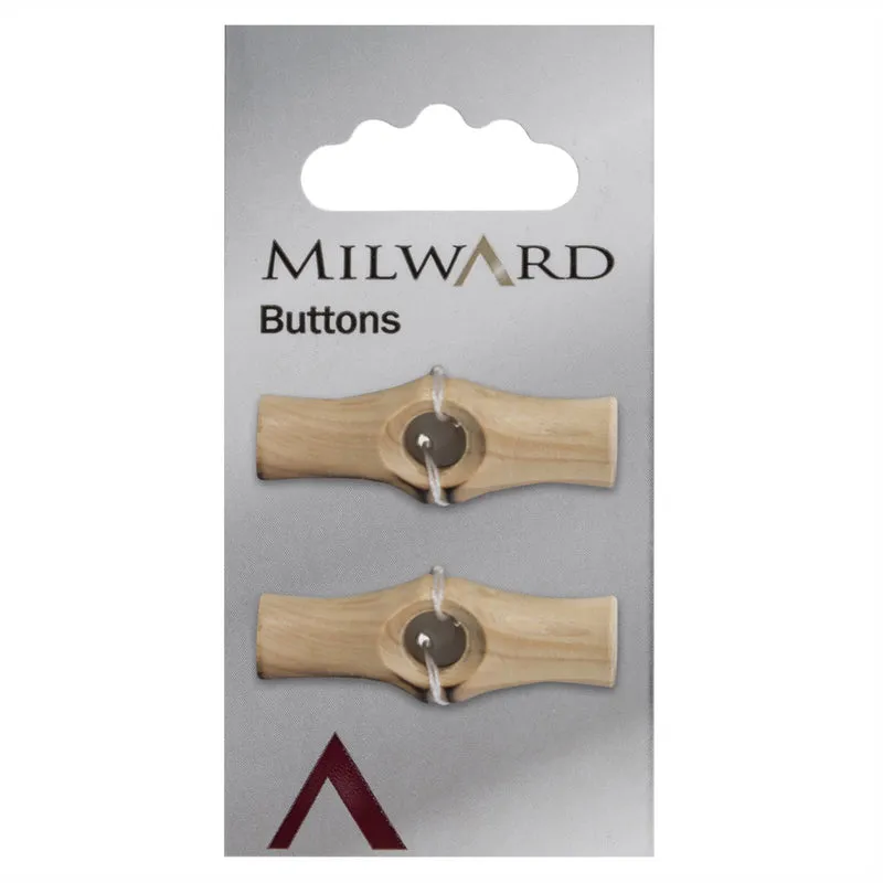 Milward Knebel Hout 36mm (2 stuks)