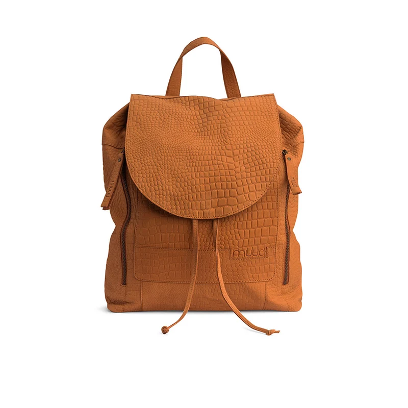 MUUD Gimo Whisky - Handgemaakt leren rugzak 38x39cm