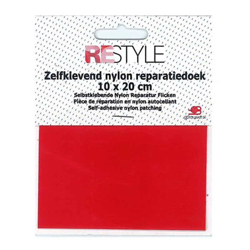 Restyle Reparatiedoek Nylon 10 cm x 20 cm Zelfklevend 722 Rood