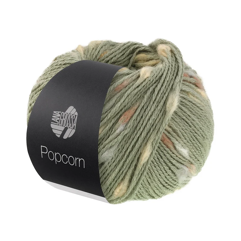 Lana Grossa Popcorn 013 Resedagroen/Beige/Camel/Nougat