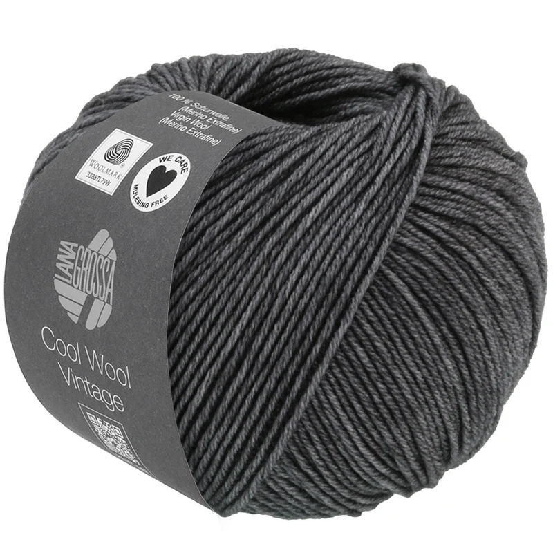 Lana Grossa Cool Wool Vintage 7370 Antraciet