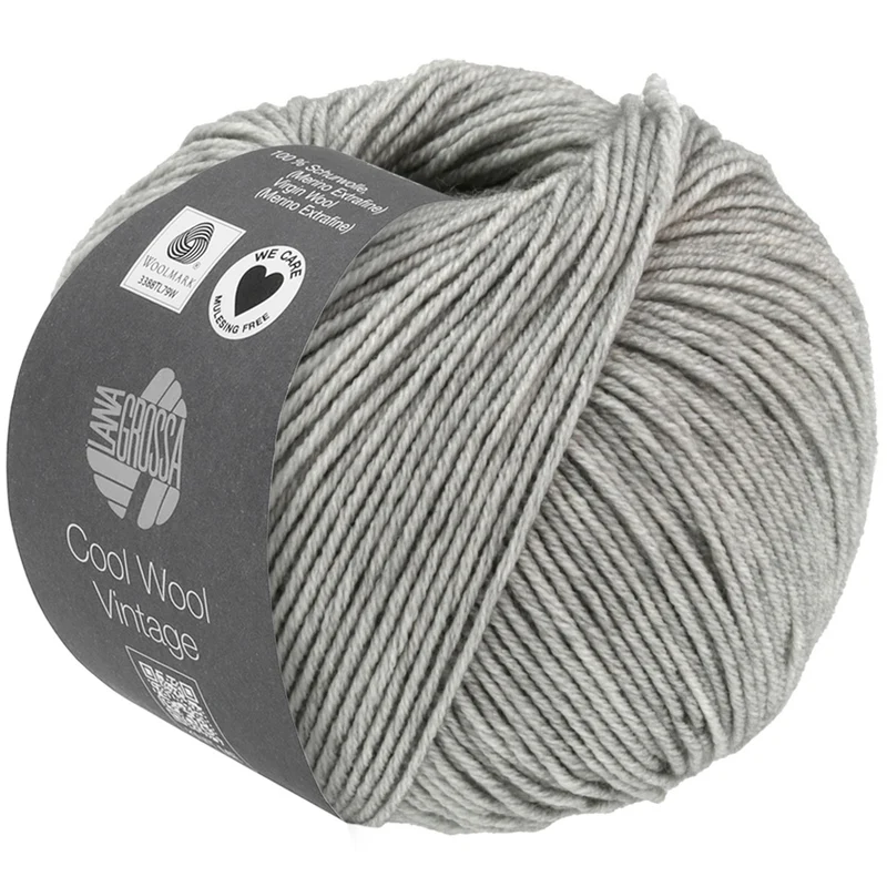 Lana Grossa Cool Wool Vintage 7369 Lichtgrijs