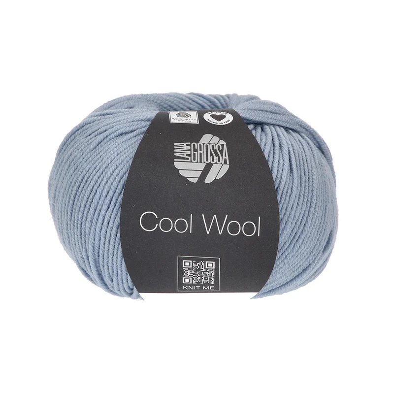 Lana Grossa Cool Wool 2102 Grijs Blauw