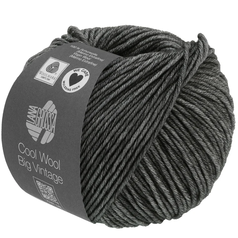 Lana Grossa Cool Wool Big Vintage 7170 Antraciet