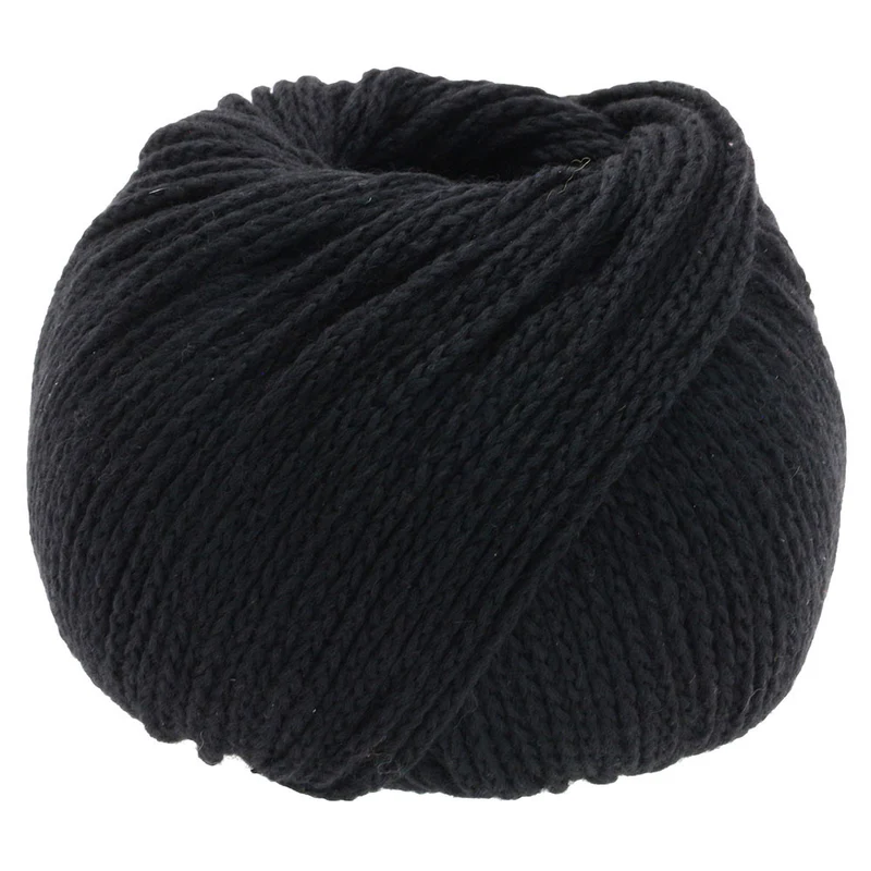 Lana Grossa Cool Merino Uni 014 Zwart
